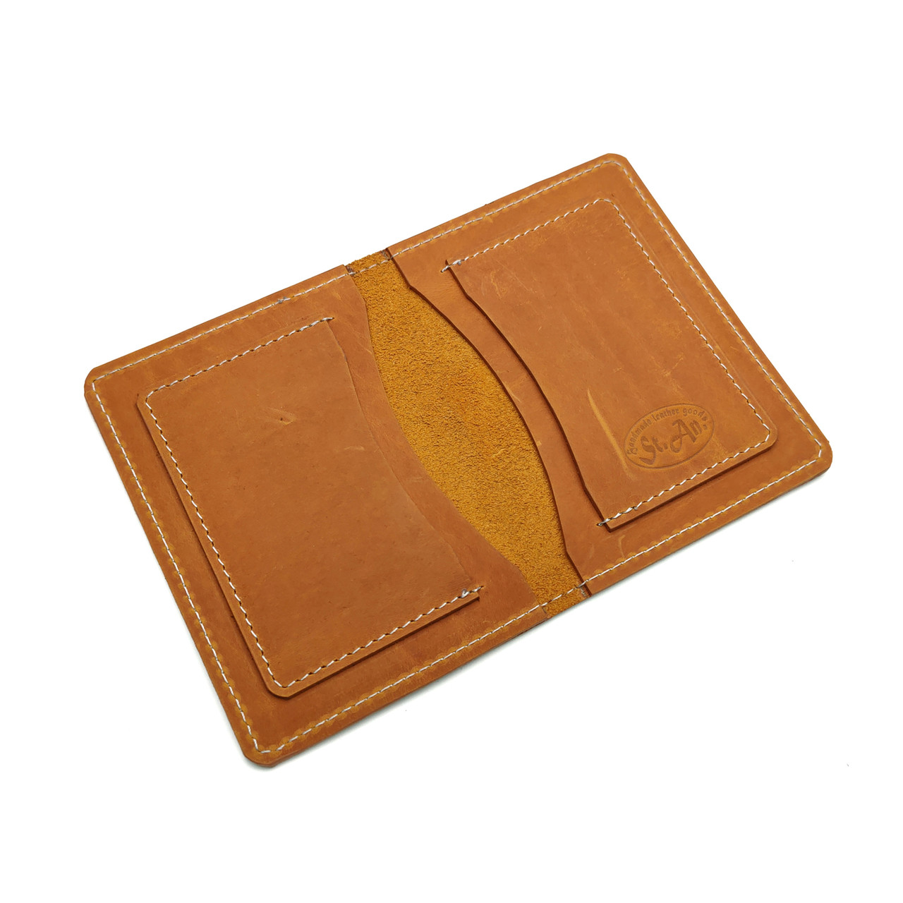 Обложка для автодокументов, 2 кармана под карты NK0164 охра