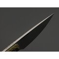 Волчий Век нож МасичЬка сталь 95Х18 WA стоунвош, рукоять G10 black-green-yellow с насечкой