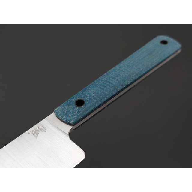 BRK нож Kiritsuke 19.5 см сталь ELMAX satin, рукоять Micarta navy, пины карбон