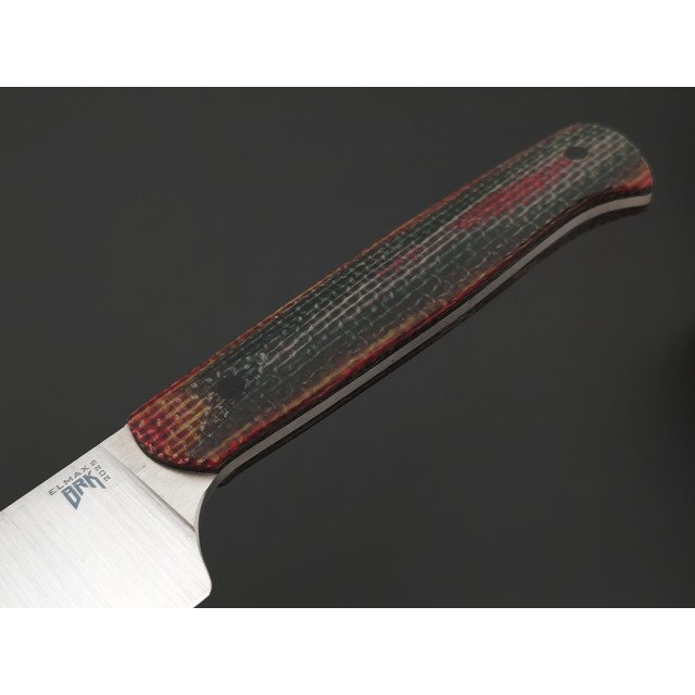 BRK нож Су-Шеф 15 см сталь ELMAX satin, рукоять Micarta black & brown, пины карбон
