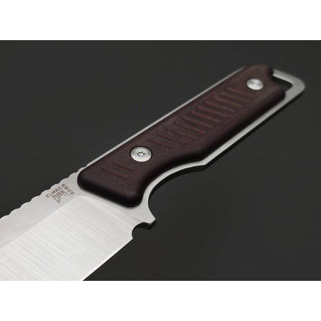 BRK нож Дрок Limited Edition сталь ELMAX satin, рукоять Micarta brown, стальные винты