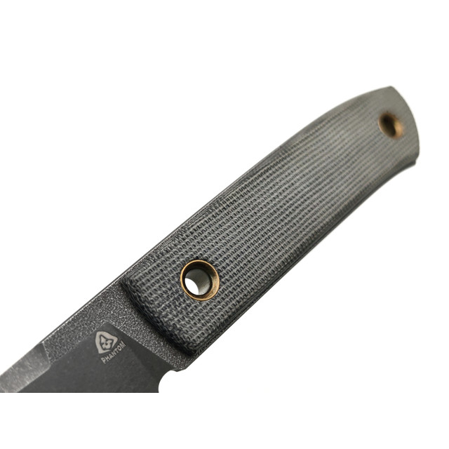 PhantomTools нож Nord сталь K110 блэквош, рукоять Micarta black canvas, ножны kydex black smooth