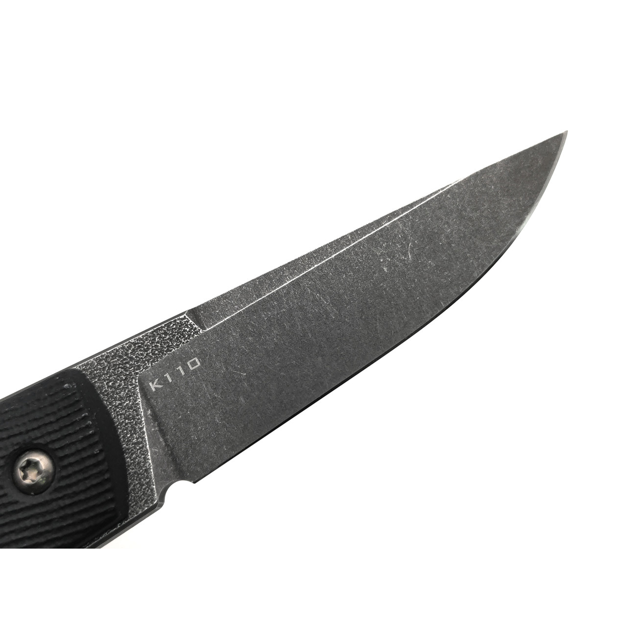 PhantomTools нож Puukko M сталь K110 блэквош, рукоять G10 black texture, ножны kydex grey