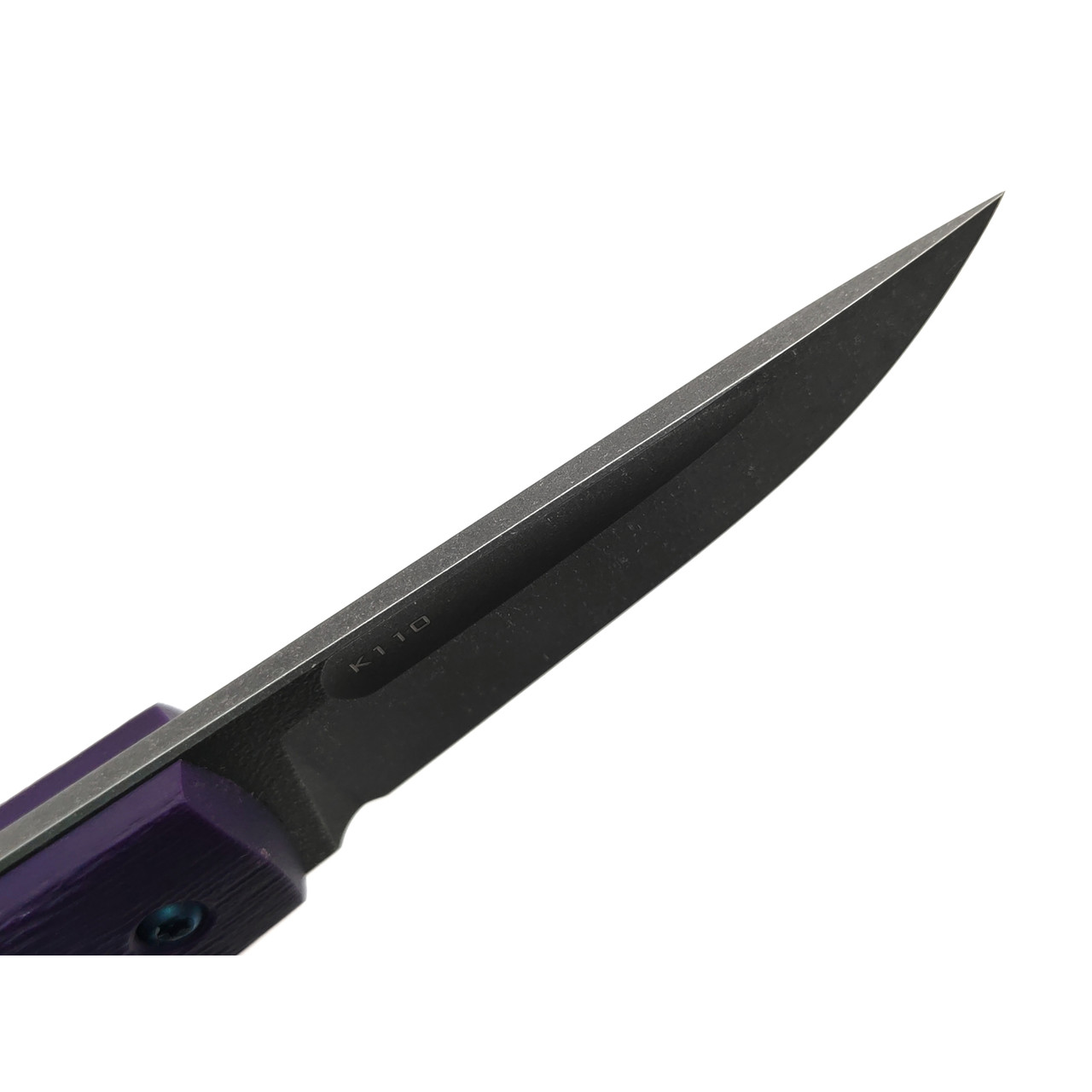PhantomTools нож Puukko M сталь K110 блэквош, рукоять G10 purple, ножны kydex pink