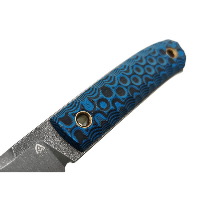 PhantomTools нож Nord сталь K110 блэквош, рукоять G10 black-blue, ножны kydex blue