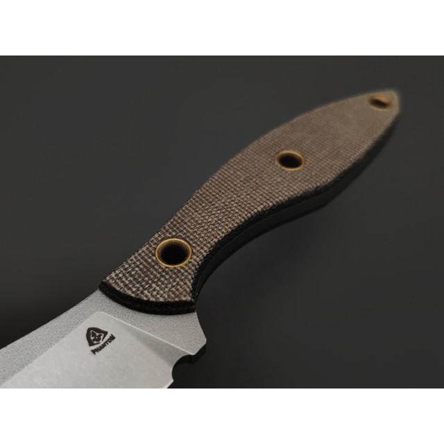 PhantomTools нож Canuck L сталь ELMAX стоунвош, рукоять Micarta OD green canvas, ножны kydex oliva
