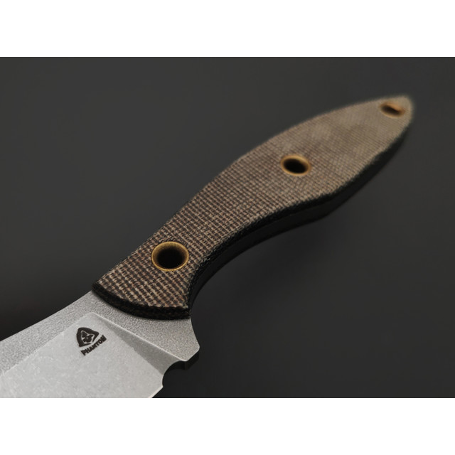 PhantomTools нож Canuck L сталь ELMAX стоунвош, рукоять Micarta OD green canvas, ножны kydex black