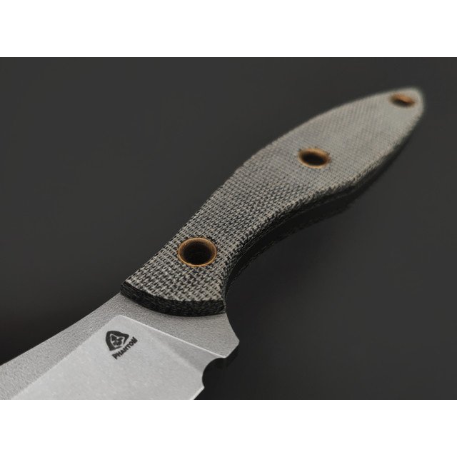 PhantomTools нож Canuck L сталь ELMAX стоунвош, рукоять Micarta black canvas, ножны kydex black
