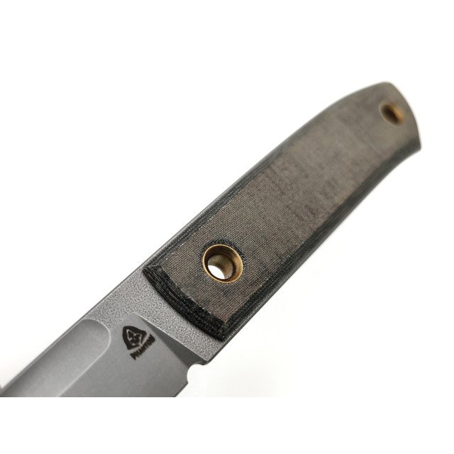 PhantomTools нож Nord сталь CROMAX стоунвош, рукоять Micarta black-green linen, ножны kydex rhino black