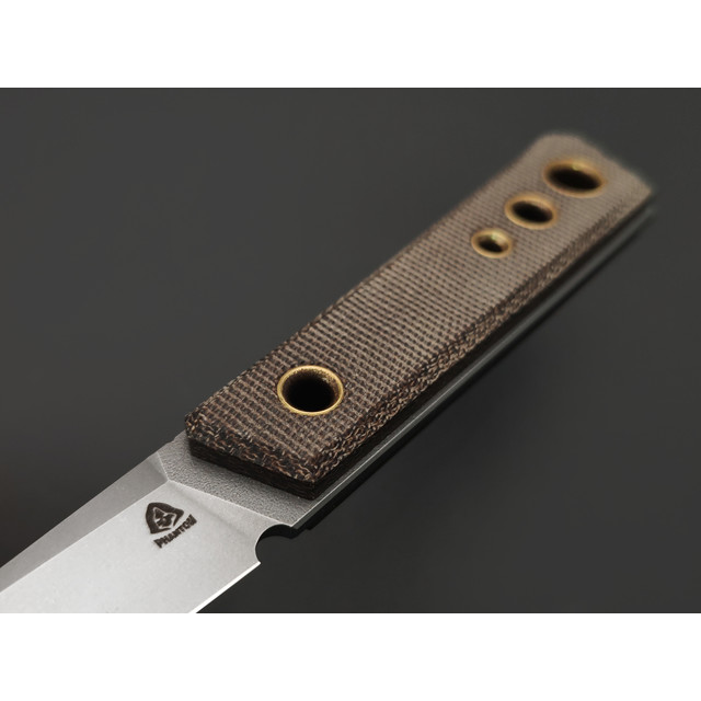 PhantomTools нож Kwaiken mini сталь ELMAX стоунвош, рукоять Micarta OD green canvas, ножны kydex oliva