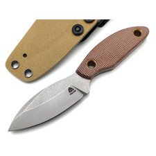 PhantomTools нож Canuck S сталь ELMAX стоунвош, рукоять Micarta natural canvas, ножны kydex tan