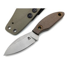 PhantomTools нож Canuck S сталь CROMAX стоунвош, рукоять Micarta OD green canvas, ножны kydex oliva