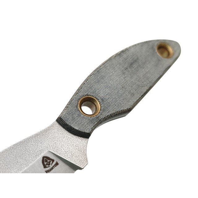 PhantomTools нож Canuck S сталь ELMAX стоунвош, рукоять Micarta od green-black linen, ножны kydex oliva