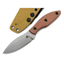 PhantomTools нож Canuck M сталь CROMAX стоунвош, рукоять Micarta natural canvas, ножны kydex tan