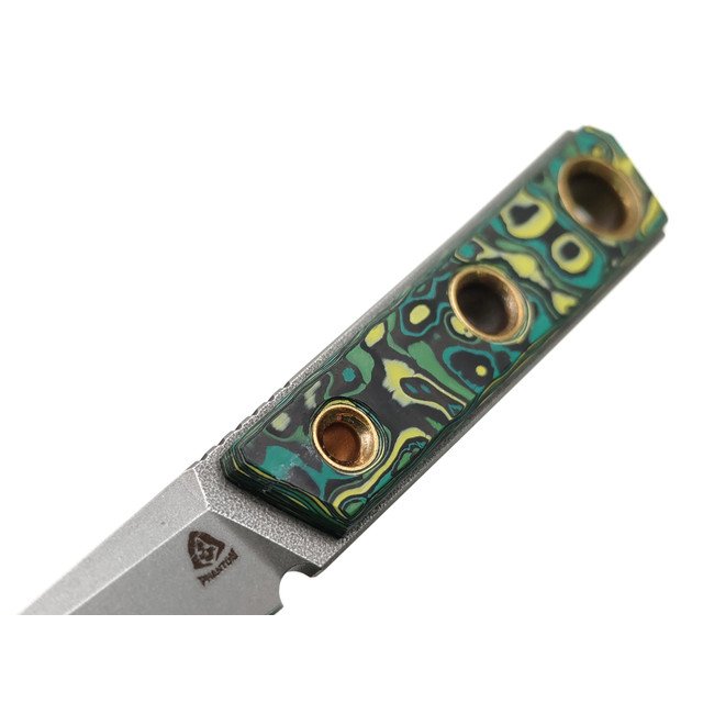 PhantomTools нож Kwaiken micro сталь CROMAX, рукоять Chaotic carbon fiber, ножны kydex black
