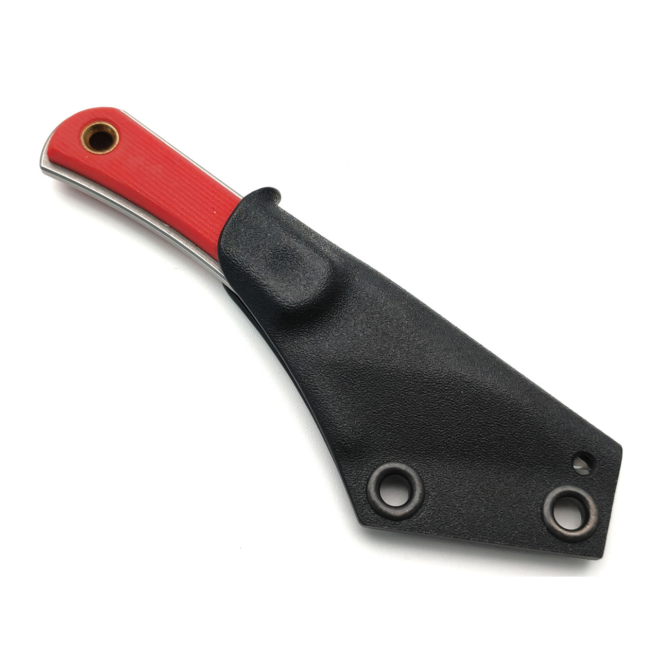 PhantomTools нож Unboxer mini сталь N690 стоунвош, рукоять G10 red, ножны kydex black