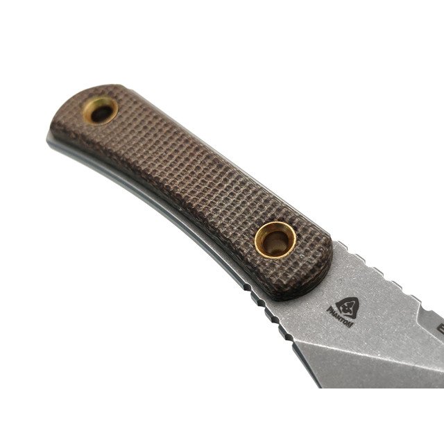 PhantomTools нож Unboxer mini сталь ELMAX стоунвош, рукоять Micarta OD green canvas, ножны kydex oliva