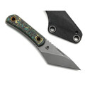 PhantomTools нож Unboxer mini сталь CROMAX стоунвош, рукоять Chaotic carbon fiber, ножны kydex black