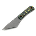 PhantomTools нож Unboxer mini сталь CROMAX стоунвош, рукоять Chaotic carbon fiber, ножны kydex black