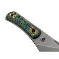 PhantomTools нож Unboxer mini сталь CROMAX стоунвош, рукоять Chaotic carbon fiber, ножны kydex black