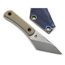 PhantomTools нож Unboxer mini сталь N690 стоунвош, рукоять G10 khaki, ножны kydex pixel blue
