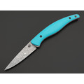 Кирилл Козлов нож Минога-3 сталь Aus-10Co худ. травление, рукоять G10 tiffany & pink, carbon fiber black Кирилл Козлов нож Минога-3 сталь Aus-10Co худ. травление, рукоять G10 tiffany & pink, carbon fiber black