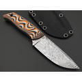 Богдан Гоготов нож NBG-103 сталь CPR худ. травление, рукоять G10 white & orange