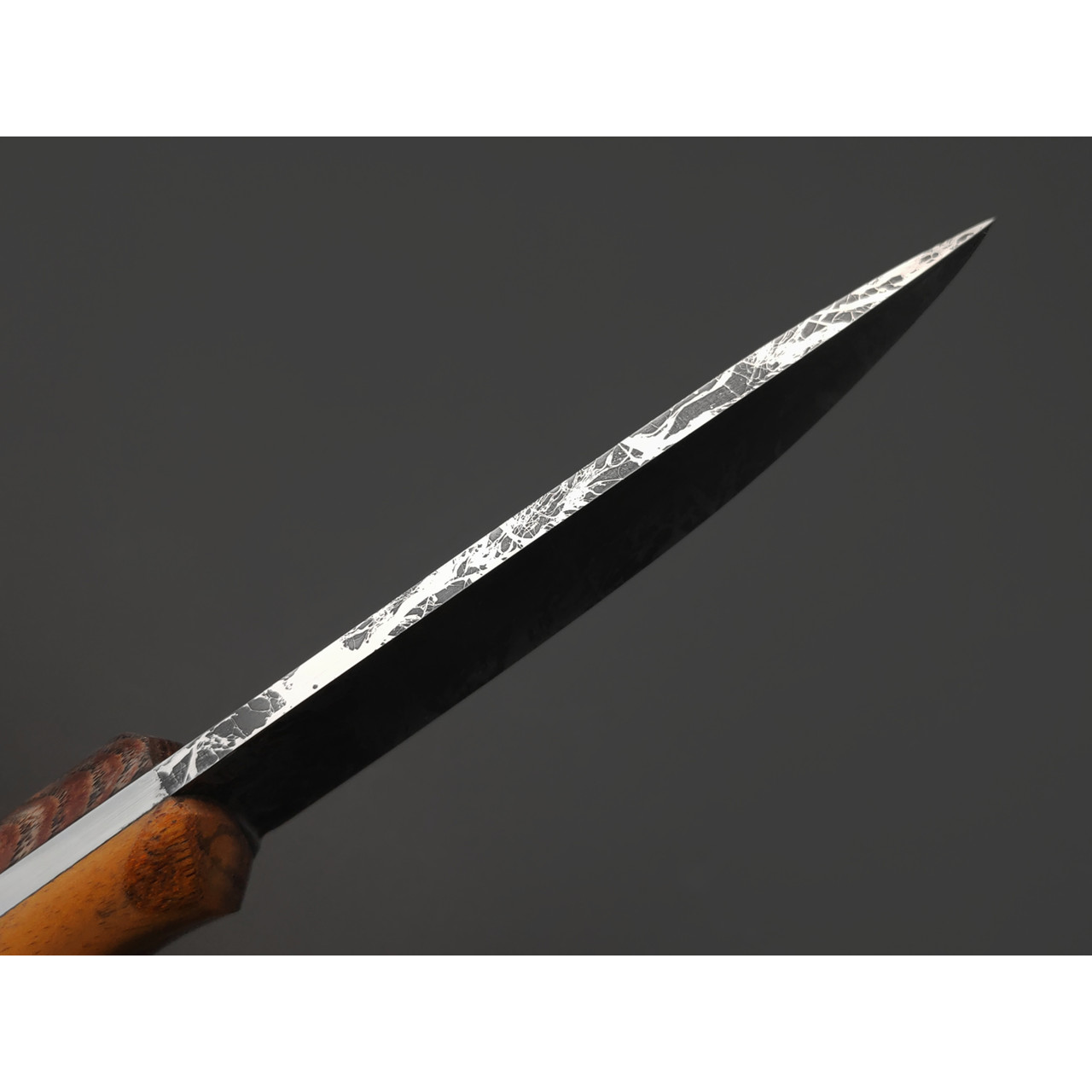 Богдан Гоготов нож NBG-100 сталь VG-10 худ. травление, рукоять стаб. Ясень