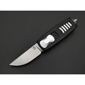 Steelclaw фронтальный нож Криптон-04-3 сталь D2 стоунвош, рукоять Aluminium black