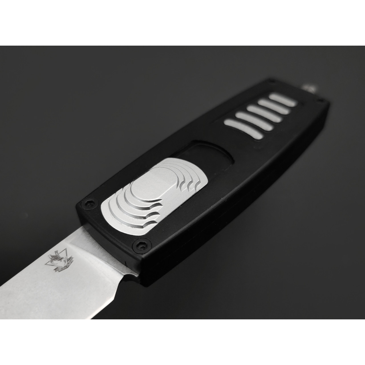Steelclaw фронтальный нож Криптон-04-3 сталь D2 стоунвош, рукоять Aluminium black