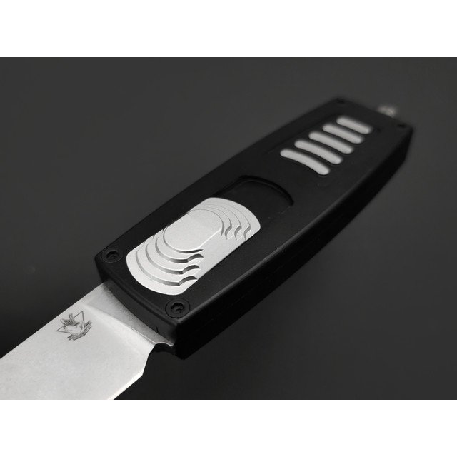 Steelclaw фронтальный нож Криптон-04-3 сталь D2 стоунвош, рукоять Aluminium black