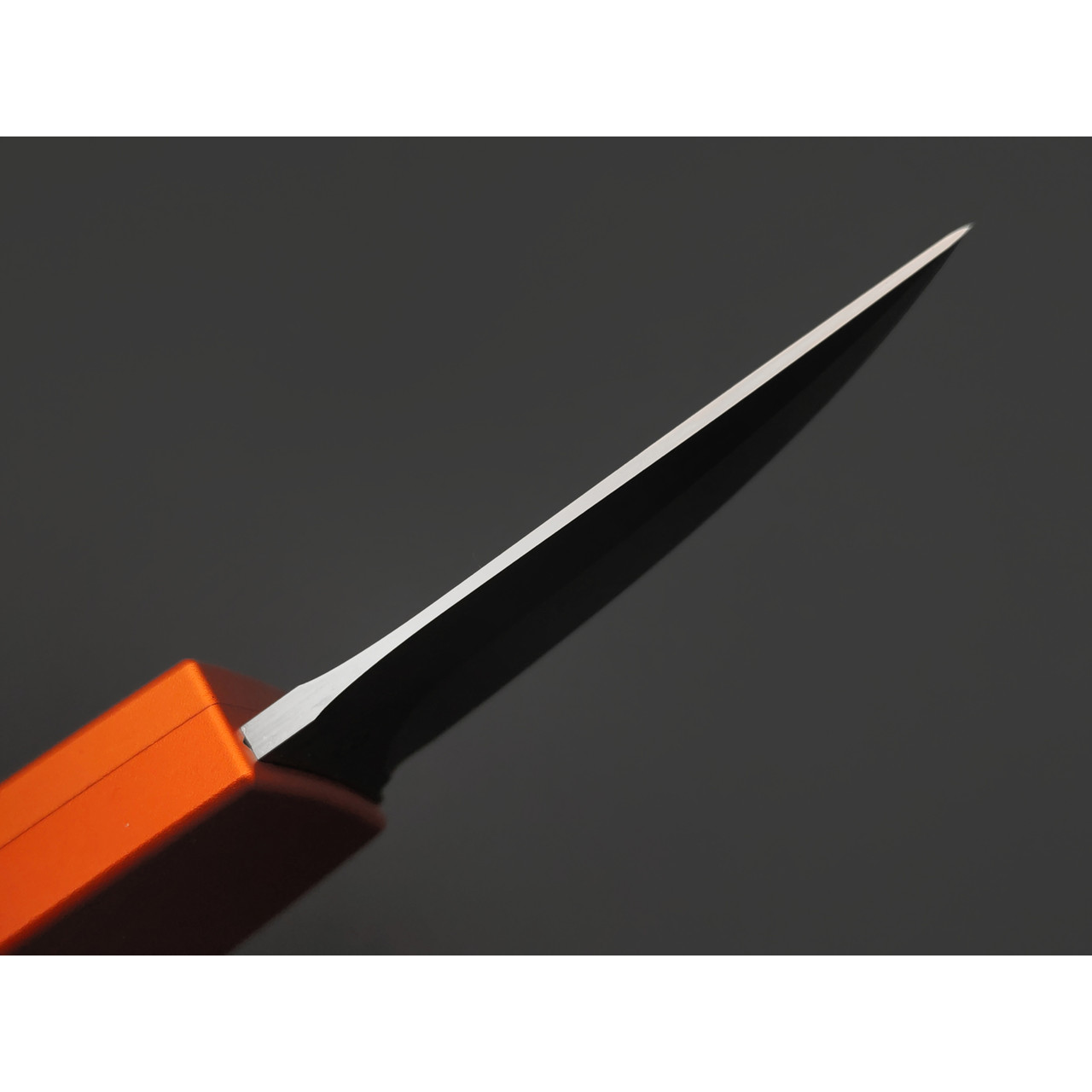 Steelclaw фронтальный нож Криптон-02 сталь D2 satin, рукоять Aluminium orange