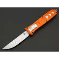 Steelclaw фронтальный нож Аргон-02 сталь D2 satin, рукоять Aluminium orange