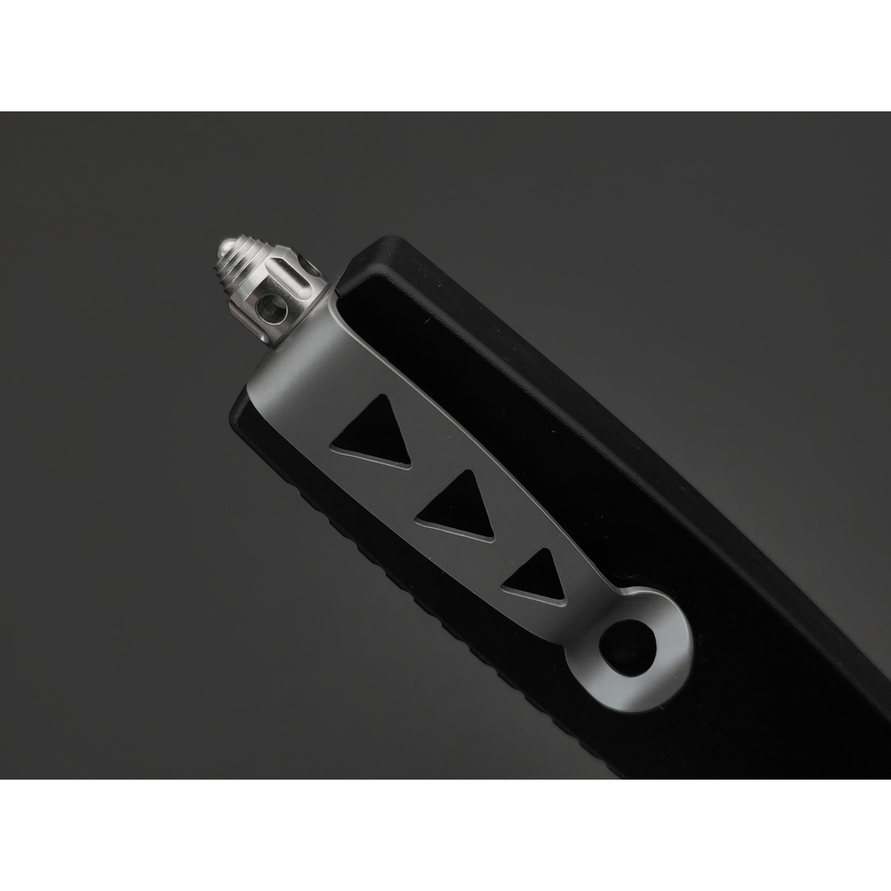 Steelclaw фронтальный нож Аргон-04-1 сталь D2 стоунвош, рукоять Aluminium black