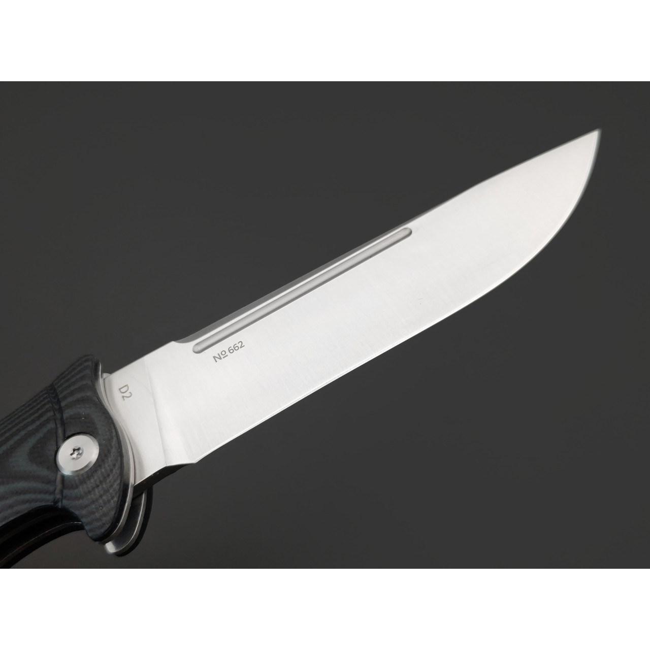 Reptilian складной нож Финка-05 сталь D2 satin, рукоять G10 black & green