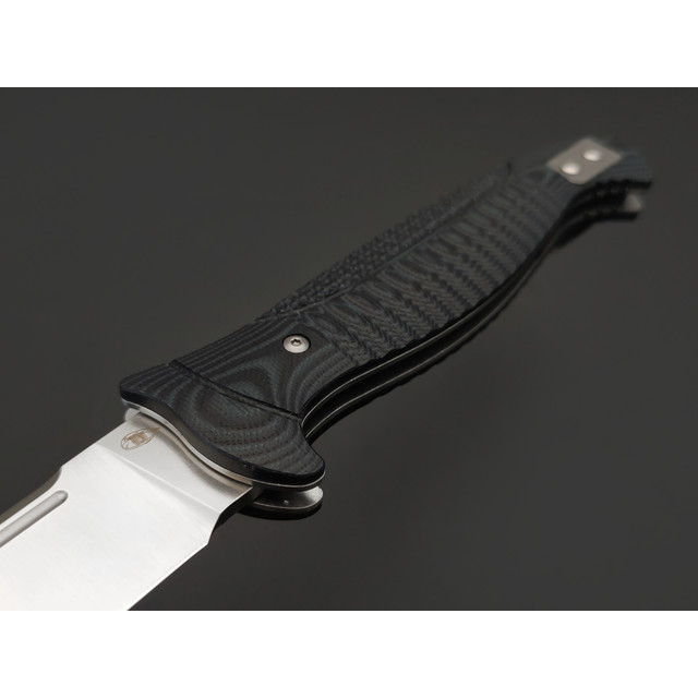 Reptilian складной нож Финка-05 сталь D2 satin, рукоять G10 black & green