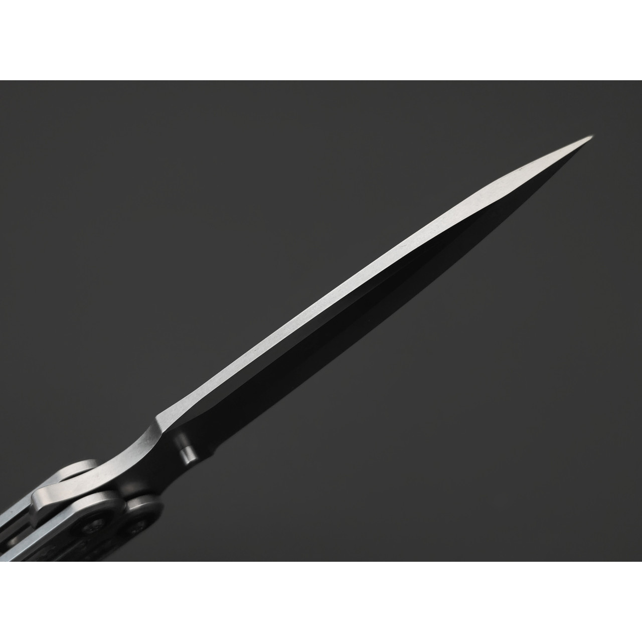 Reptilian нож бабочка Стикс-02 сталь D2 satin-стоунвош, рукоять Steel, aluminium, люминофор