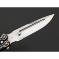 Reptilian нож бабочка Киборг-02 сталь D2 satin, рукоять Steel black Reptilian нож бабочка Киборг-02 сталь D2 satin, рукоять Steel black