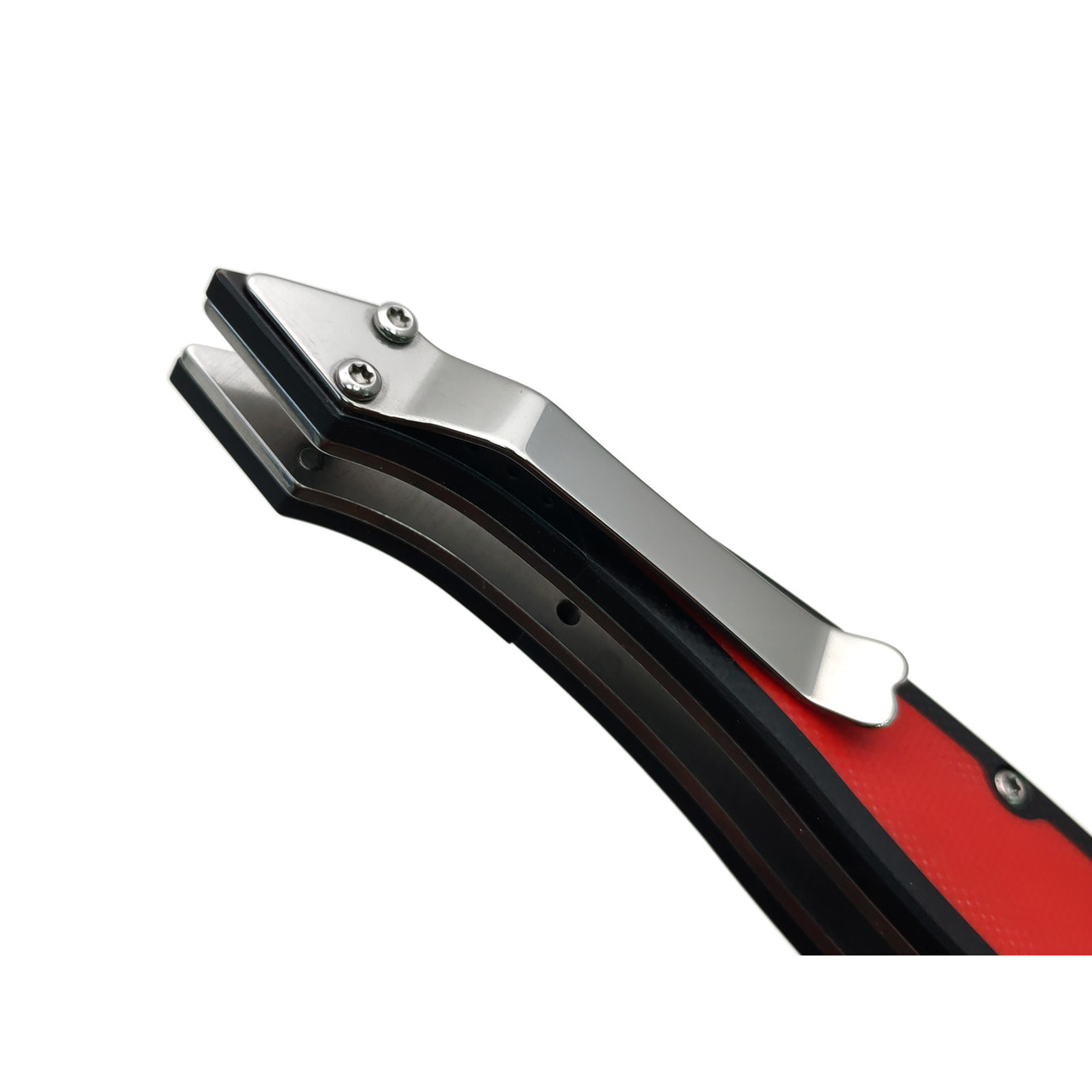 Reptilian складной нож Билли Бонс-03R сталь VG-10 блэквош, рукоять G10 red, steel black