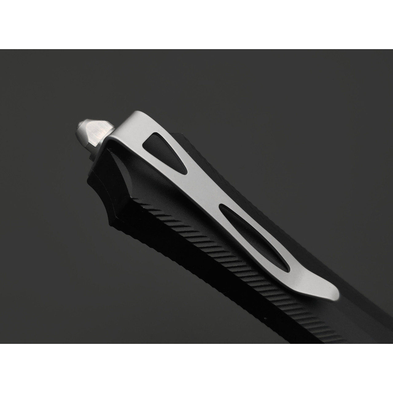 Steelclaw фронтальный нож Бретёр-02 сталь D2 satin, рукоять Aluminum black