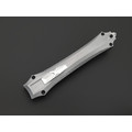 Steelclaw фронтальный нож Бретёр-01 сталь D2 satin, рукоять Aluminum grey