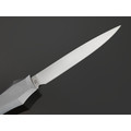 Steelclaw фронтальный нож Бретёр-01 сталь D2 satin, рукоять Aluminum grey