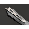Steelclaw фронтальный нож Бретёр-01 сталь D2 satin, рукоять Aluminum grey