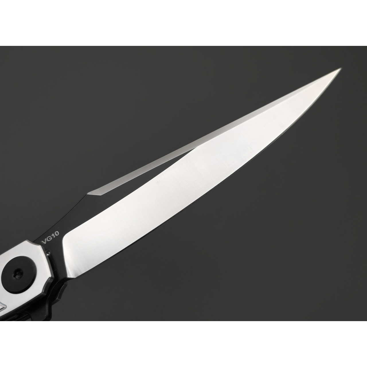 Reptilian складной нож Билли Бонс-04 сталь VG-10 satin-black, рукоять G10 black-white, steel