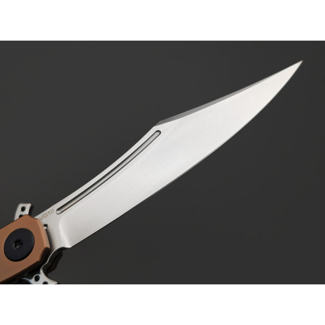 Reptilian складной нож Билли Бонс-02 сталь VG-10 satin, рукоять G10 white, steel bronze