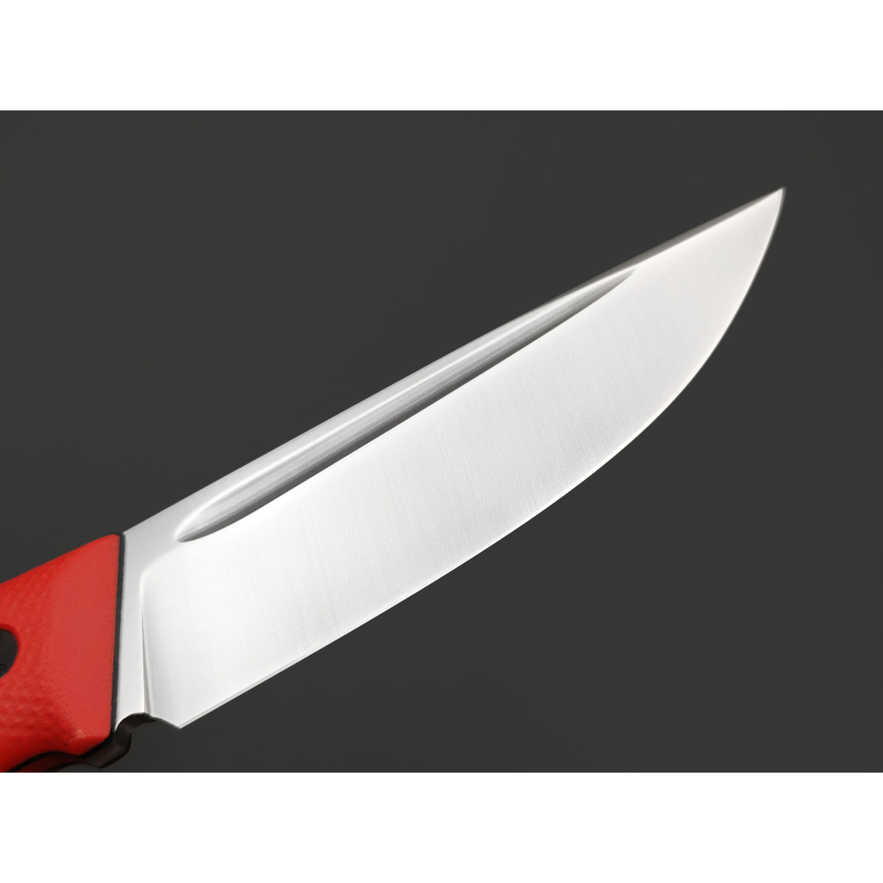 Град Горький нож Стрела сталь CPR satin, рукоять G10 red & black