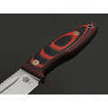 Град Горький нож Байкер сталь D2 стоунвош, рукоять G10 black & red, мозаичные пины Град Горький нож Байкер сталь D2 стоунвош, рукоять G10 black & red, мозаичные пины