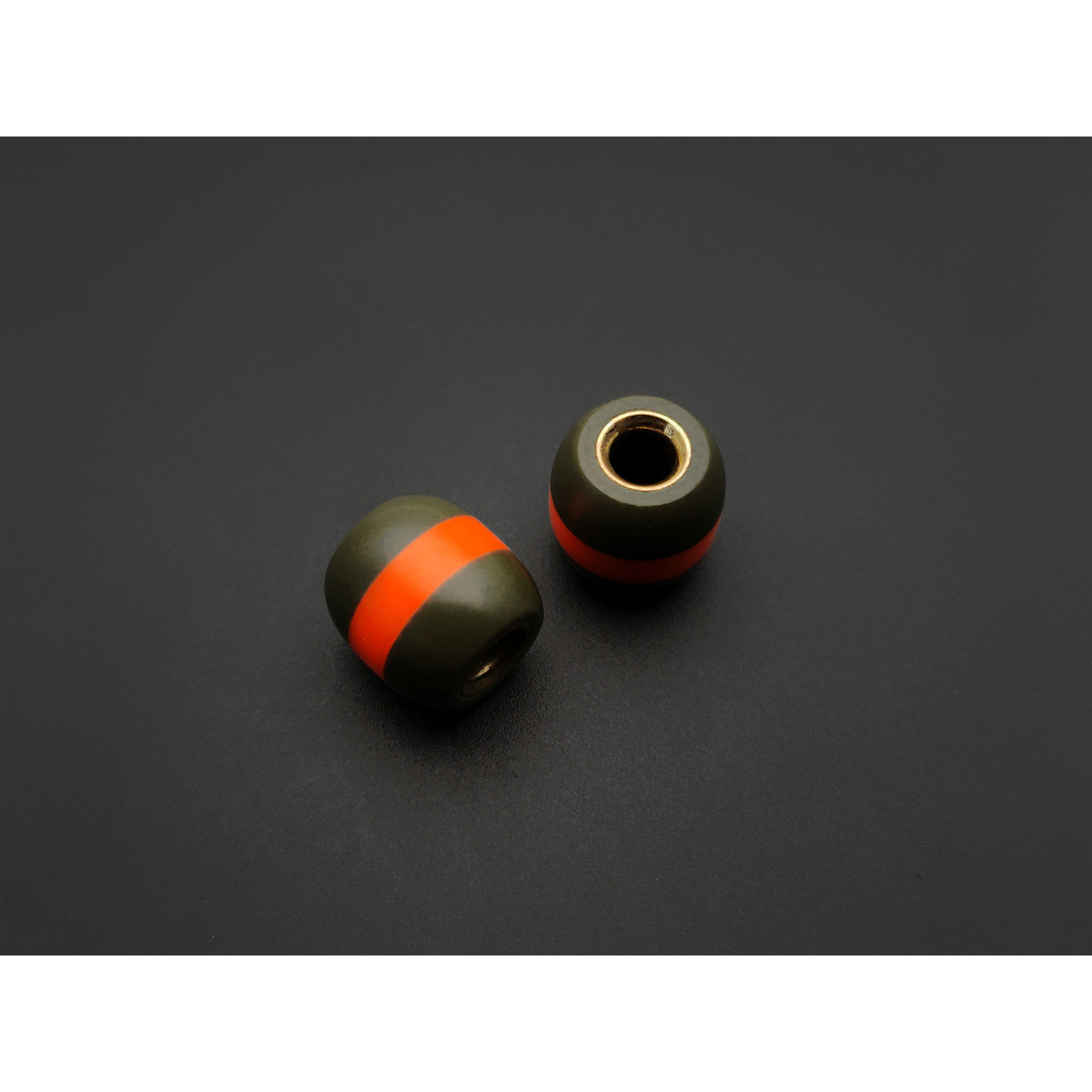 PhantomTools бусина G10 OD green, kirinite orange с люминофором, латунь