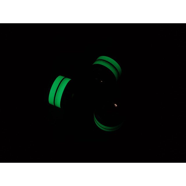PhantomTools бусина Микарта лён чёрно-оливковый, G10 чёрный, Акрил с люминофором, латунь
