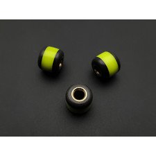 PhantomTools бусина Micarta oliva, Turboglow yellow с люминофором, латунь